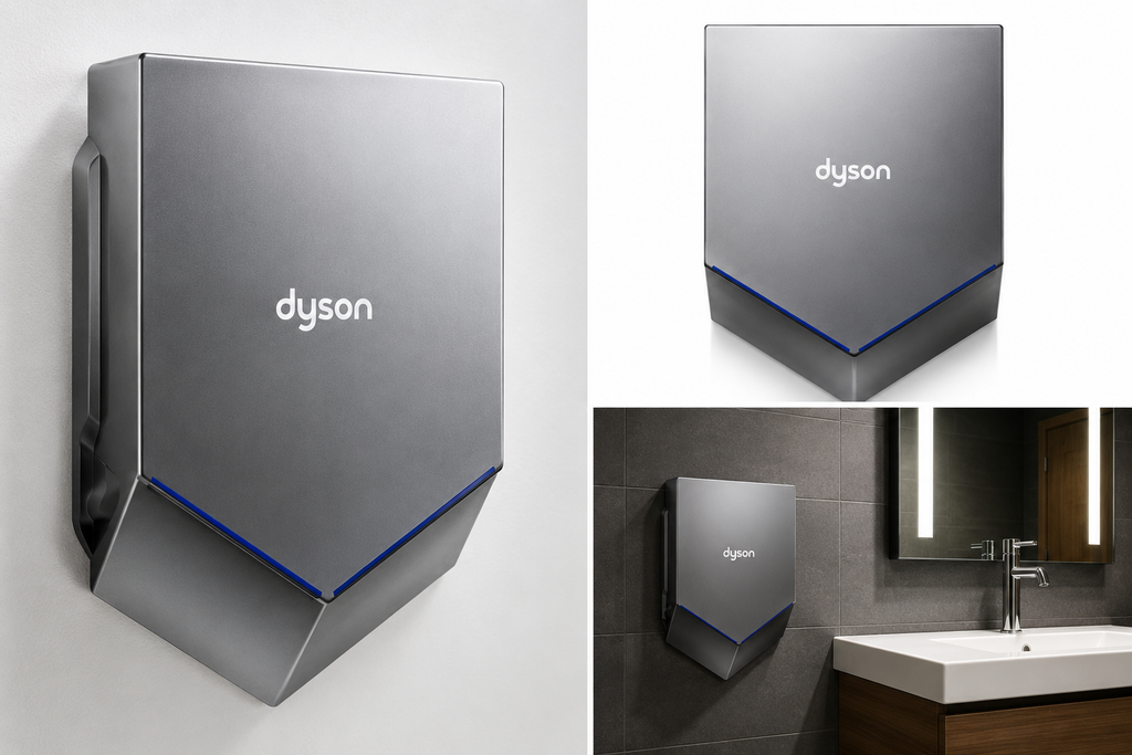 Dyson Airblade HU02 Nickel 200-240V – Sèche-mains professionnel neuf