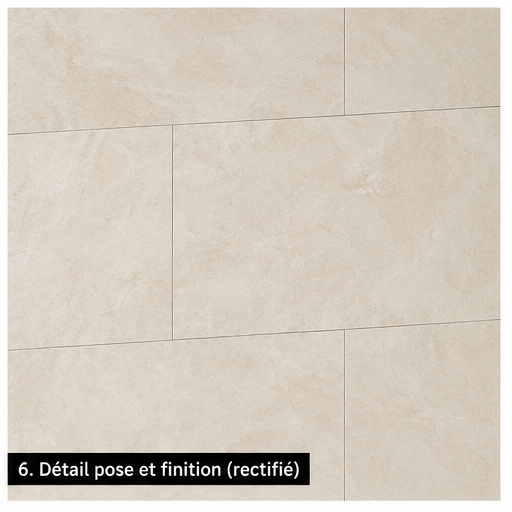 Carrelage P.E. Illusion Crema Pulido 60x120 cm Rectifié”