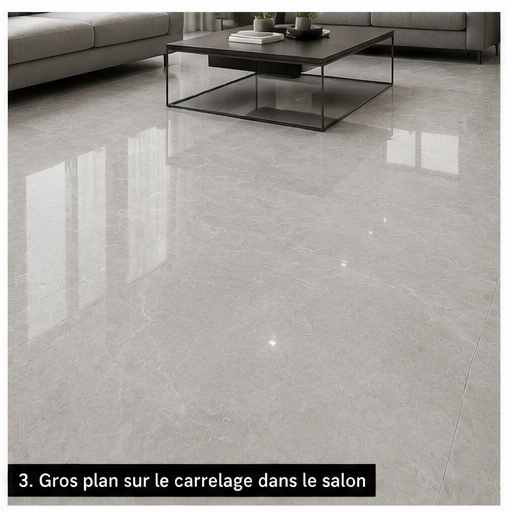 Carrelage P.E. Illusion Gris Pulido 60x120 cm Rectifié