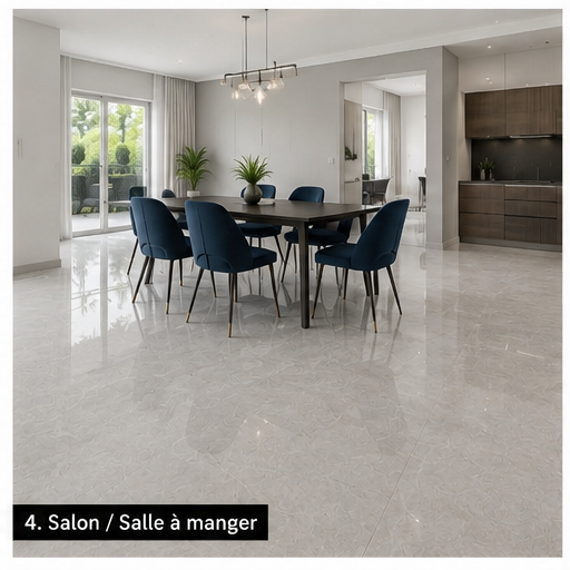 Carrelage P.E. Illusion Gris Pulido 60x120 cm Rectifié