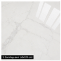 Carrelage P.E. Statuario Pulido 60x120 cm Rectifié — Effet Marbre