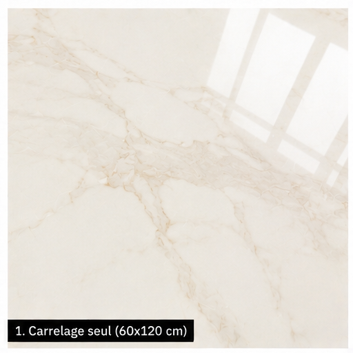 Carrelage P.E. Calacatta Pulido 60x120 cm Rectifié — Effet Marbre