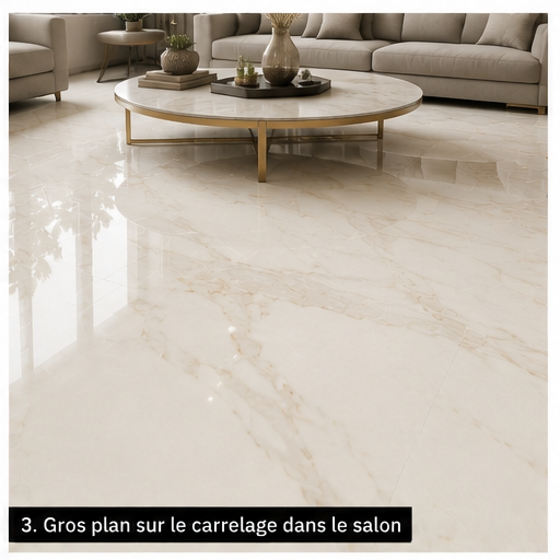 Carrelage P.E. Calacatta Pulido 60x120 cm Rectifié — Effet Marbre
