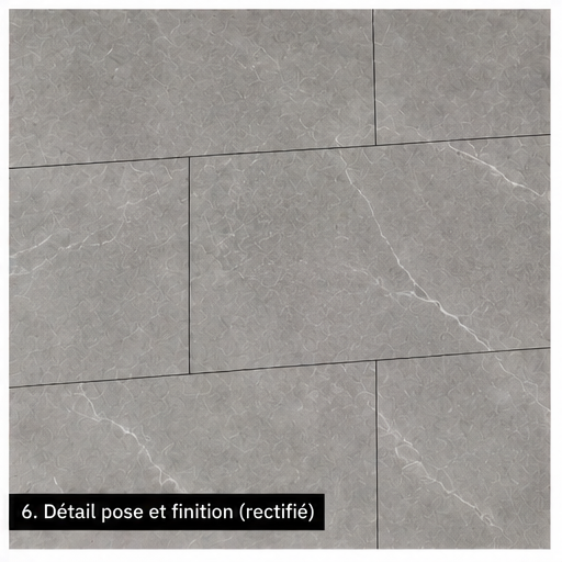 Carrelage P.E. Pulpis Grey Pulido 60x120 cm Rectifié — Effet Marbre